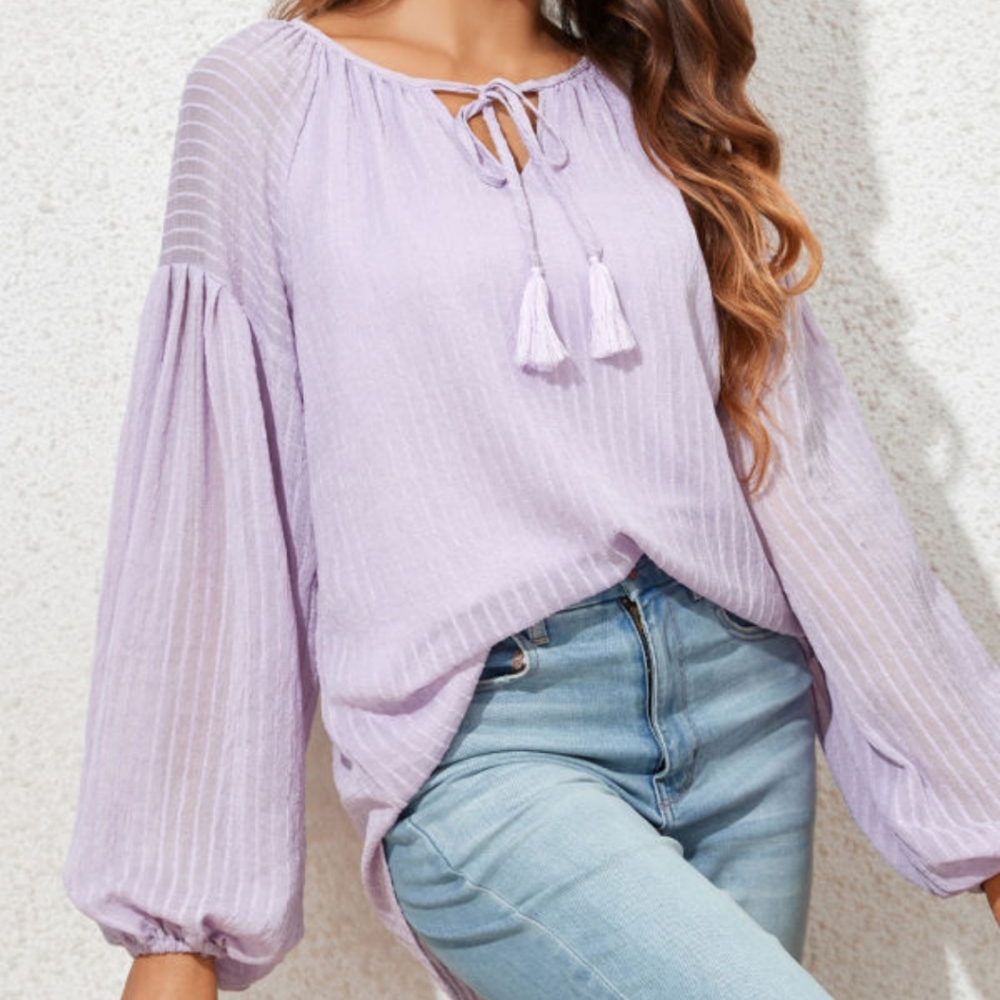 PURPLE BLOUSE - Picture 3 of 3
